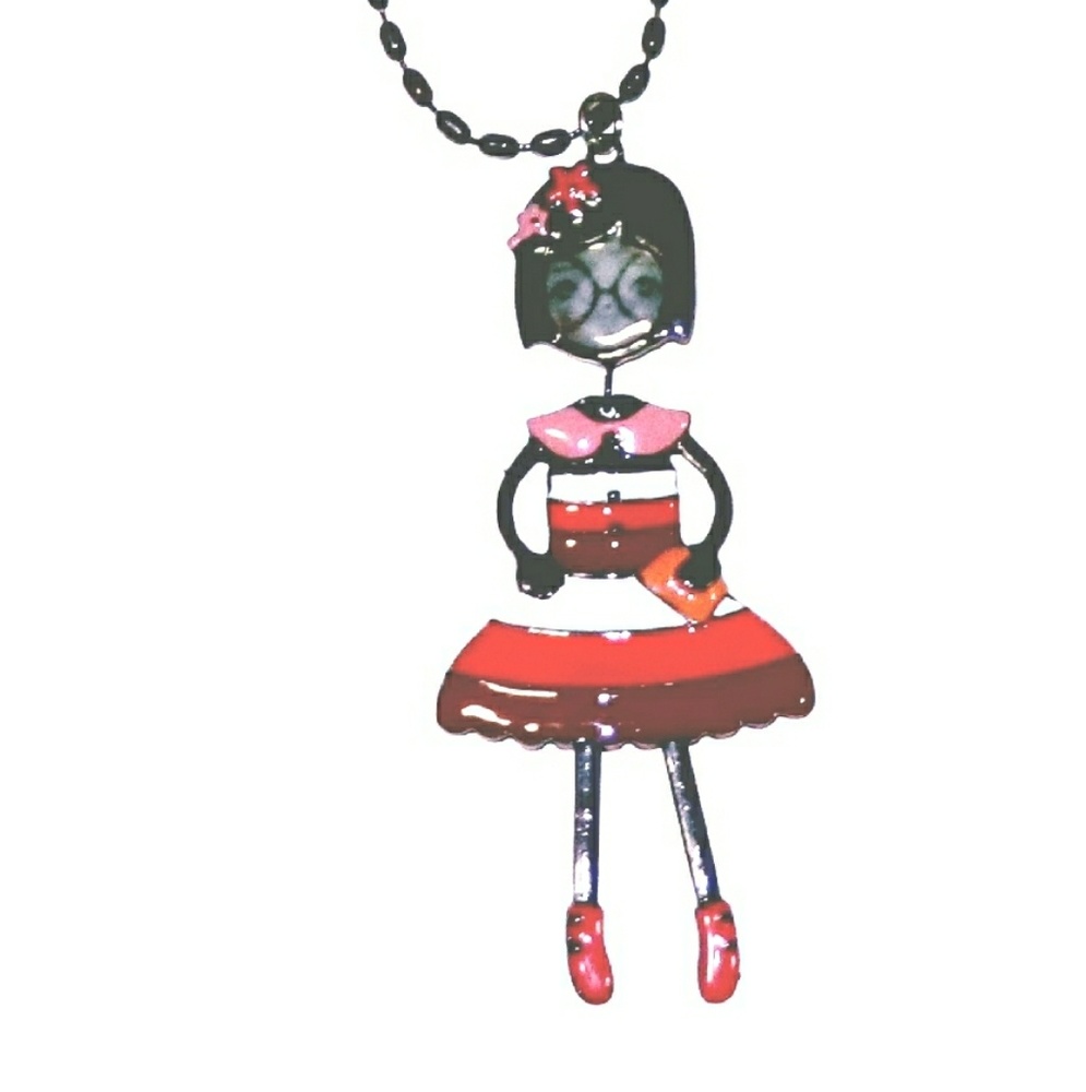 Necklace / PENDANT enamel French Jewelry D